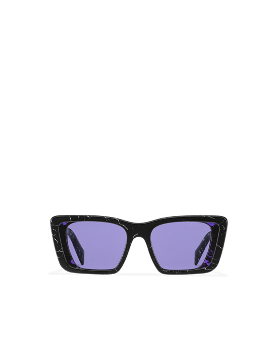 Prada Prada Symbole Sunglasses Squared Morados | 7490-UHTDJ