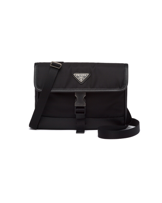 Prada Re-nylon And Saffiano Cuero Smartphone Case Negros | 7426-YPHUB