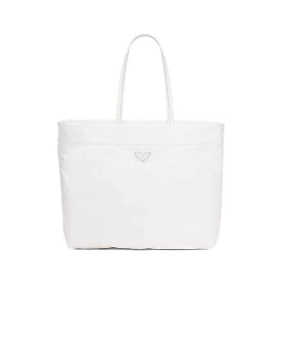 Prada Re-nylon And Saffiano Cuero Tote Bag Blancos | 1354-CWXLT