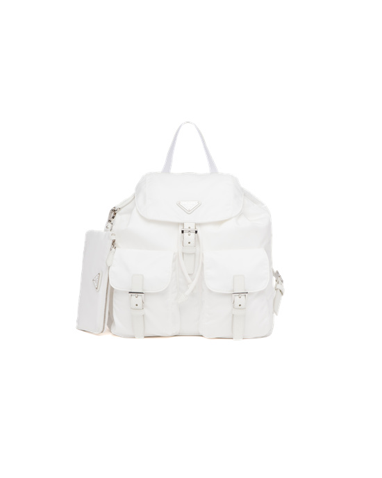 Prada Re-nylon Medium Backpack Blancos | 8549-APKWF