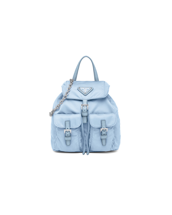 Prada Re-nylon Mini Backpack Celeste | 5789-DOSEK