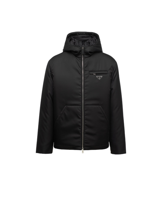 Prada Re-nylon Padded Gabardine Bomber Jacket Negros | 2376-OGYQZ
