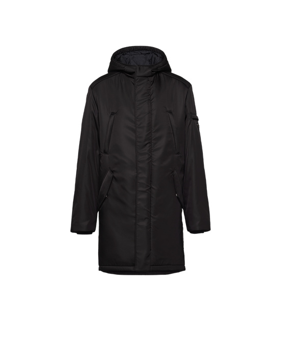 Prada Re-nylon Parka Negros | 2083-SIMDK