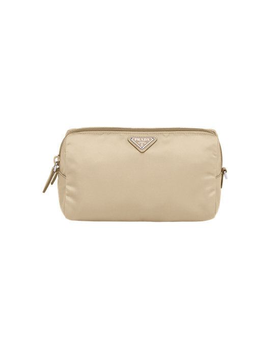 Prada Re-nylon Pouch Beige | 5798-TZWLF
