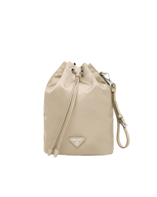 Prada Re-nylon Pouch Beige | 7164-GPWNH