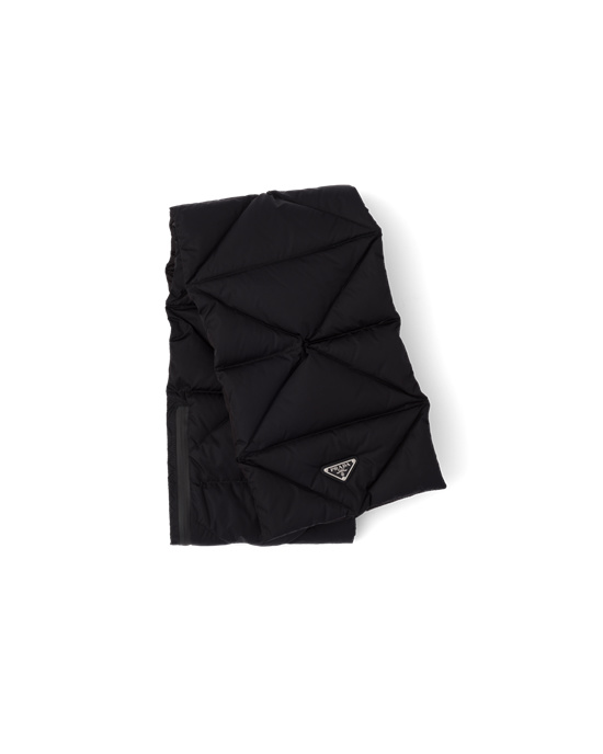 Prada Re-nylon Scarf With Extractable Hood Negros | 4895-SDFKY