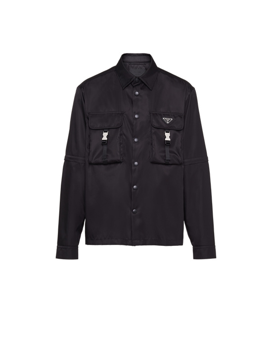 Prada Re-nylon Shirt Negros | 5310-QPSWM
