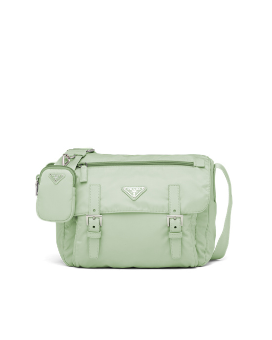 Prada Re-nylon Shoulder Bag Aqua | 5497-LPRHN