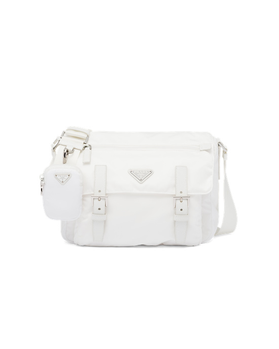 Prada Re-nylon Shoulder Bag Blancos | 4326-FOGAC