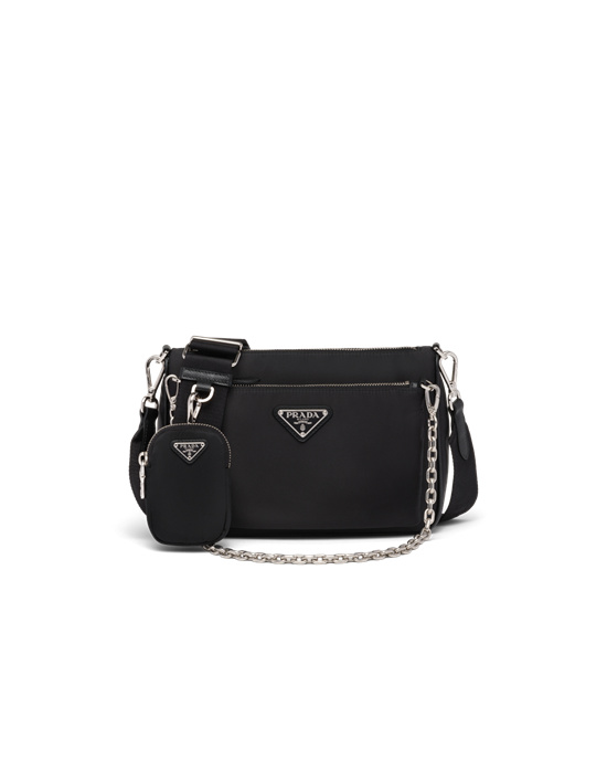 Prada Re-nylon Shoulder Bag Negros | 8269-GQDJC