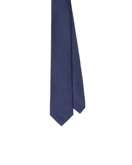 Prada Satin Tie Azul Marino | 6105-UFYPH