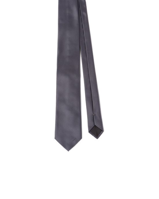 Prada Satin Tie Smoky Gray | 4982-BEXGN