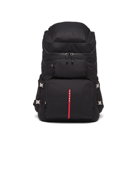 Prada Technical Fabric Ski Boot Backpack Negros | 0418-MANFE