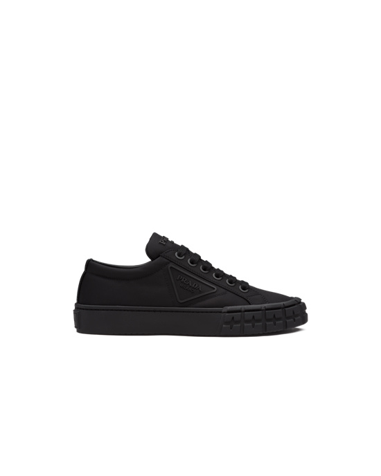 Prada Wheel Re-nylon Gabardine Sneakers Negros | 3085-BVKHY