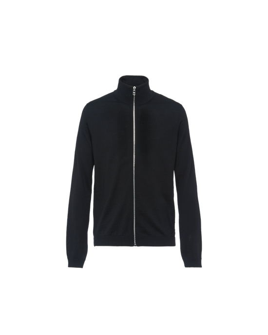 Prada Wool Cardigan Negros | 4781-WQHPL