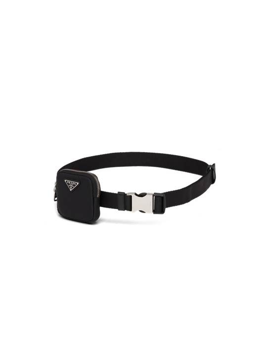 Prada Woven Nylon Belt Negros | 3950-VNGEX